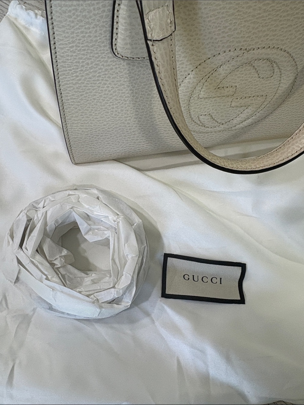 Gucci Soho Pebbled Leather Top-Handle Satchel NEW - Picture 2 of 10